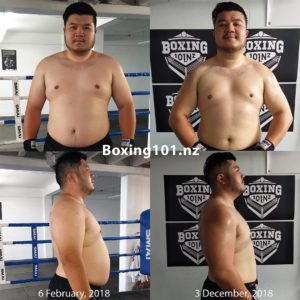 Julian's Weightloss from Boxing Training